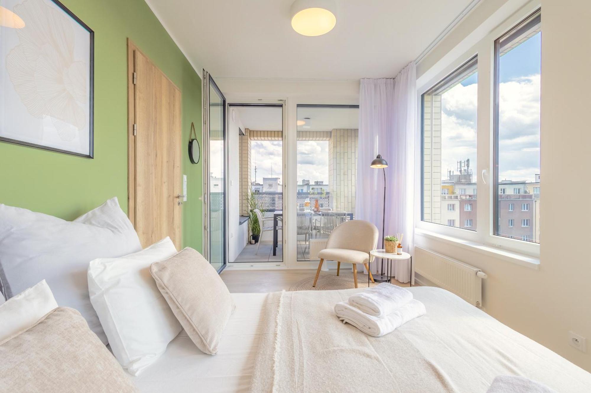 Apartmán Bright 2br - 7th Floor, Balcony, Free Parking By Gravity